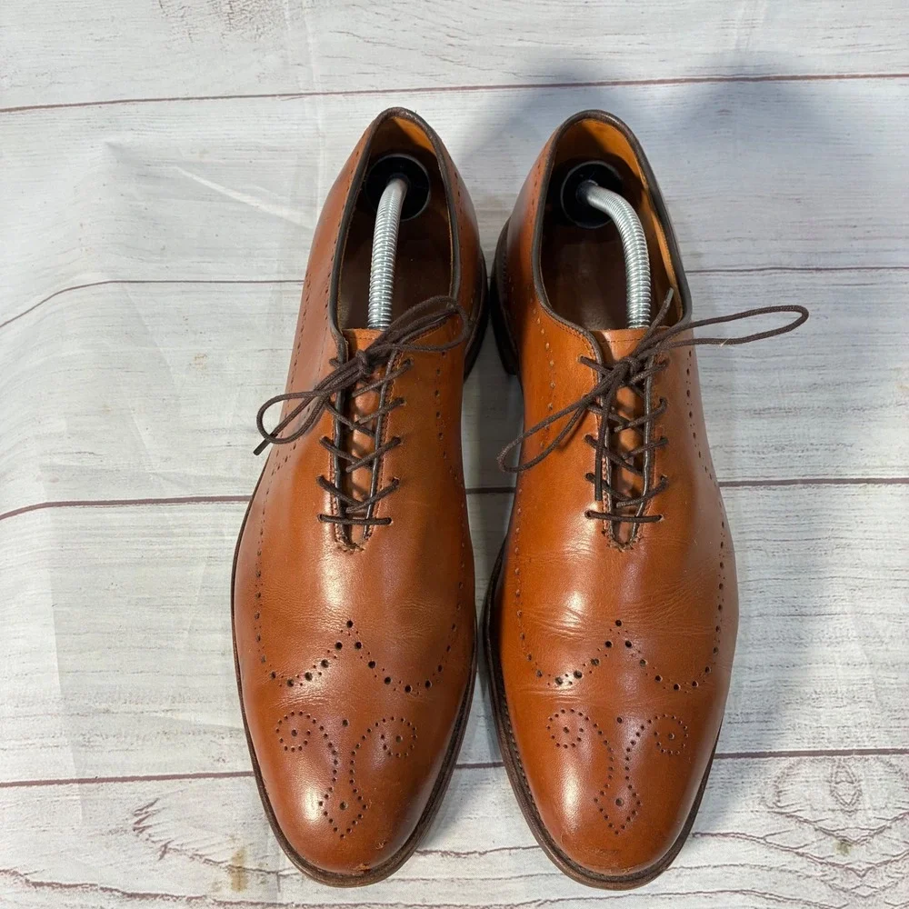 Allen Edmonds McAllister Wingtip‎ Oxford Mens 10.5D Brown Brogue 6205